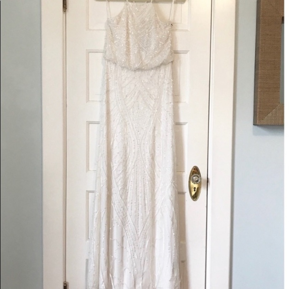 Gorgeous Beaded Wedding/Formal Dress - Picture 3 of 5